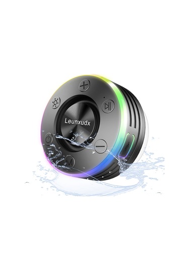 Youtek T7a Siyah Ipx7 Su Geçirmez Banyo Hoparlörü - Bluetooth 5.2, Fm Radyo, 15m Mesafe, 5w Güçlü Ses, Toz Ve Darbe Dayanıklı Mini Müzik Çalar