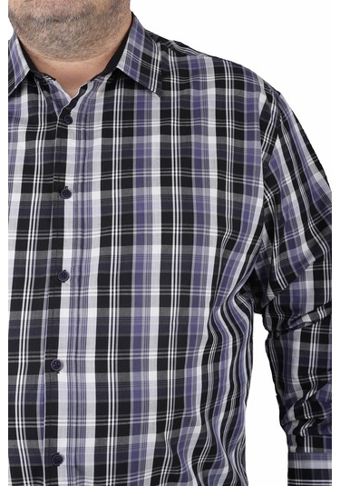 Starbattal Büyük Beden Erkek Gömlek Estacional 23373 SIYAH Siyah