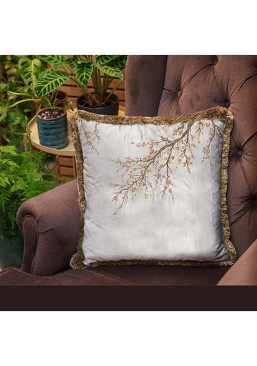 Gold Mini Flowers Kadife Yastık Dolgu Boncuk Elyaf, Uluslararası Yıkama Ve Solmama Sertifikası Çok Renkli