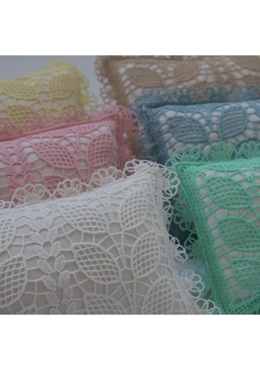 Bosphorusboutique Yuvarlak Yeşil Yastık Takımı Sones Lace Hollow Fotoğrafçılığı Bebek Battaniye Aksesuarları Açık + İx Açık Yeşil