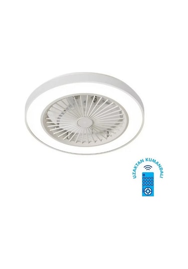 Kendal Kcf298 Modern Tavan Vanti 15w 19"ledli Modern Vantilatör - Beyaz