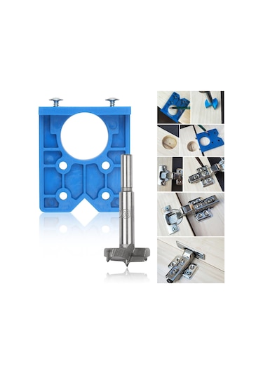 35mm Menteşe Delme Jig Gizli Kılavuz Menteşe Delik Delme Kılavuzu Bulucu Marangozluk Ağaç İşleme