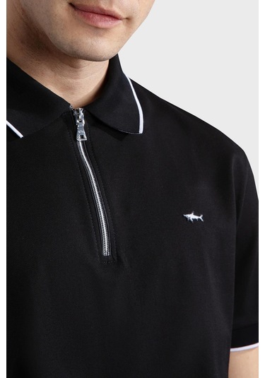 Paul & Shark Erkek Polo Yaka T Shirt 24411319 011 Siyah SIYAH Siyah