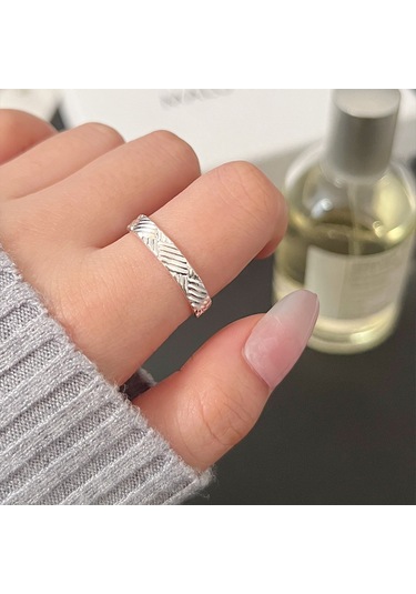 Kadınlar İçin Özel Olarak Tasarlanmış Benzersiz Düz Bantlı Yüzük No.68 Çok Renkli