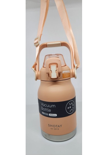 Shotay Phone Holder St-8250 Kulplu-askılı Pipetli-pipetsiz 2 Farklı Kullanım 1000ml Matara Pembe