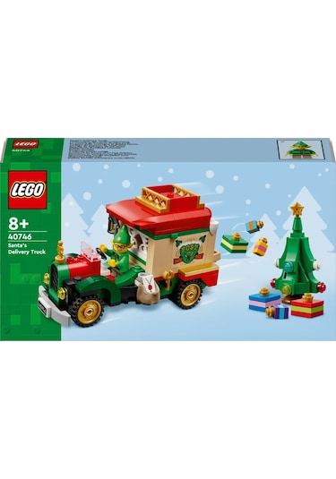 LEGO® Noel Baba’nın Dağıtım Kamyonu 40746 -8 Yaş ve Üzeri Çocuklar için Yılbaşı Hediyesi ve Elf Minifigürü İçeren Oyuncak Yapım Seti (224P)