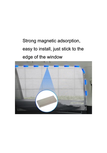Araba Güneşliği Manyetik Demir Yansıtıcı Örgü Gazlı Bez Güneş Koruyucu Isı Yalıtımı Güneşlik Bölmesi Arka Cam Kare