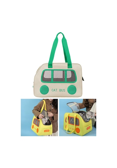 Suntek Kedi Taşıma Çantası Çok İşlevli Yavru Köpek Beyaz