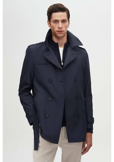 Ds Damat Regular Fit Lacivert Apoletli Beli Kemerli Pardösü/Trenckot 1HF08ORT00013 Lacivert Ds Damat Regular Fit Lacivert Apoletli Beli Kemerli Pardösü/Trenckot 1HF08ORT00013 Lacivert