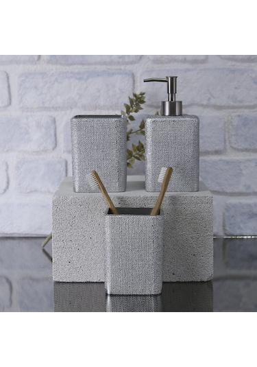 Linen Diş Fırçalık Gümüş
