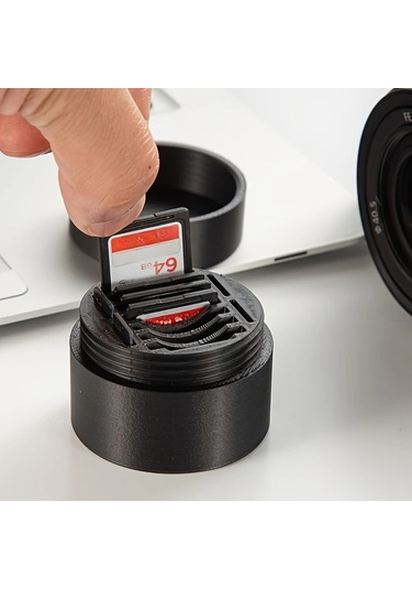 Elmpaly Siyah Sku'lu 7 Sd Ve 4 Tf Kart İçin Kompakt 3d Baskılı Taşınabilir Şok Ve Toz Korumalı Şeffaf Sd Kart Organizör Kutusu