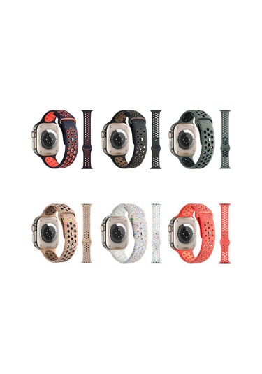 Watch 38mm Kordon Yeni Seri 2023 Krd-02 Uyumlu Strap Kayış-ezsp-haki