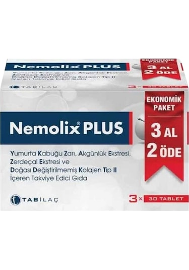 Nemolix Plus 30 Tablet 3 Al 2 Öde