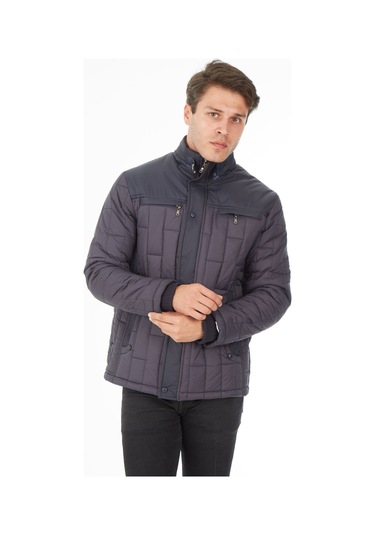 Sposo 1733 Su Itici Ve Rüzgar Geçirmez Lacivert Erkek Kaban Lacivert