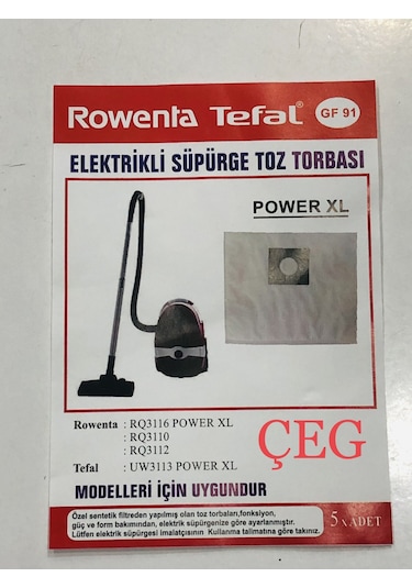 TEFAL UW3113 POWERXL SÜPÜRGE TORBASI