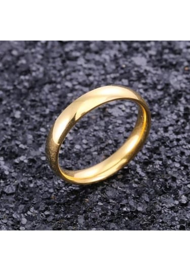 6 Mm Bombeli Çelik Alyans Çifti Söz Yüzükleri Cl10