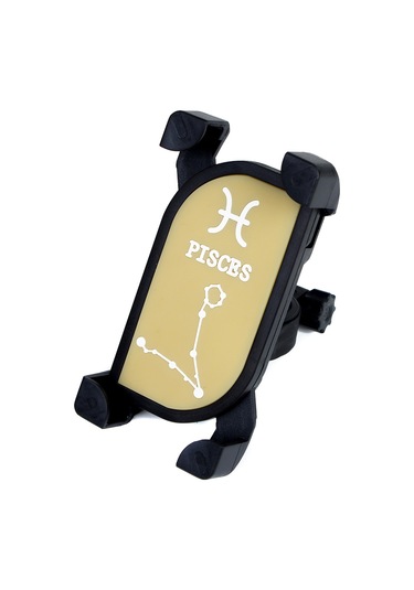 Geeroyoo 360 Derece Dönebilen Bisiklet Telefon Tutucu - Ayarlanabilir Boyut, Balık Burcu Desenli Diğer