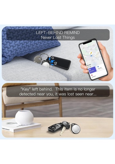 Reedark İos Uyumlu Siyah 4'lü Nesne İzleyici - Çocuk, Bavul, Anahtar, Sırt Çantası İçin  Arama Uygulamasıyla