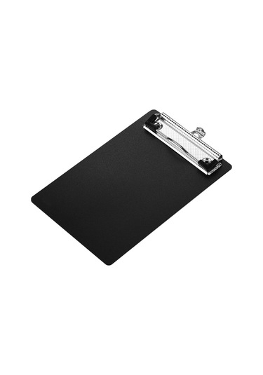 Youmex Siyah A6 Plastik Ofis Yazma Tahtası - Dayanıklı Çelik Kıskaçlı Belge Tutucu, Duvar Asma Düğmeli Çok Renkli