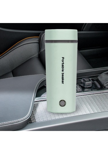 Suntek 400 ML 24 V Hızlı Kaynayan Araba Elektrikli Su Isıtıcısı Yeşil