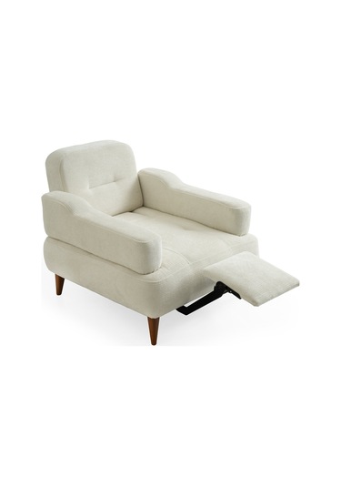 Neo Ayak Uzatmalı Beyaz Berjer Beyaz