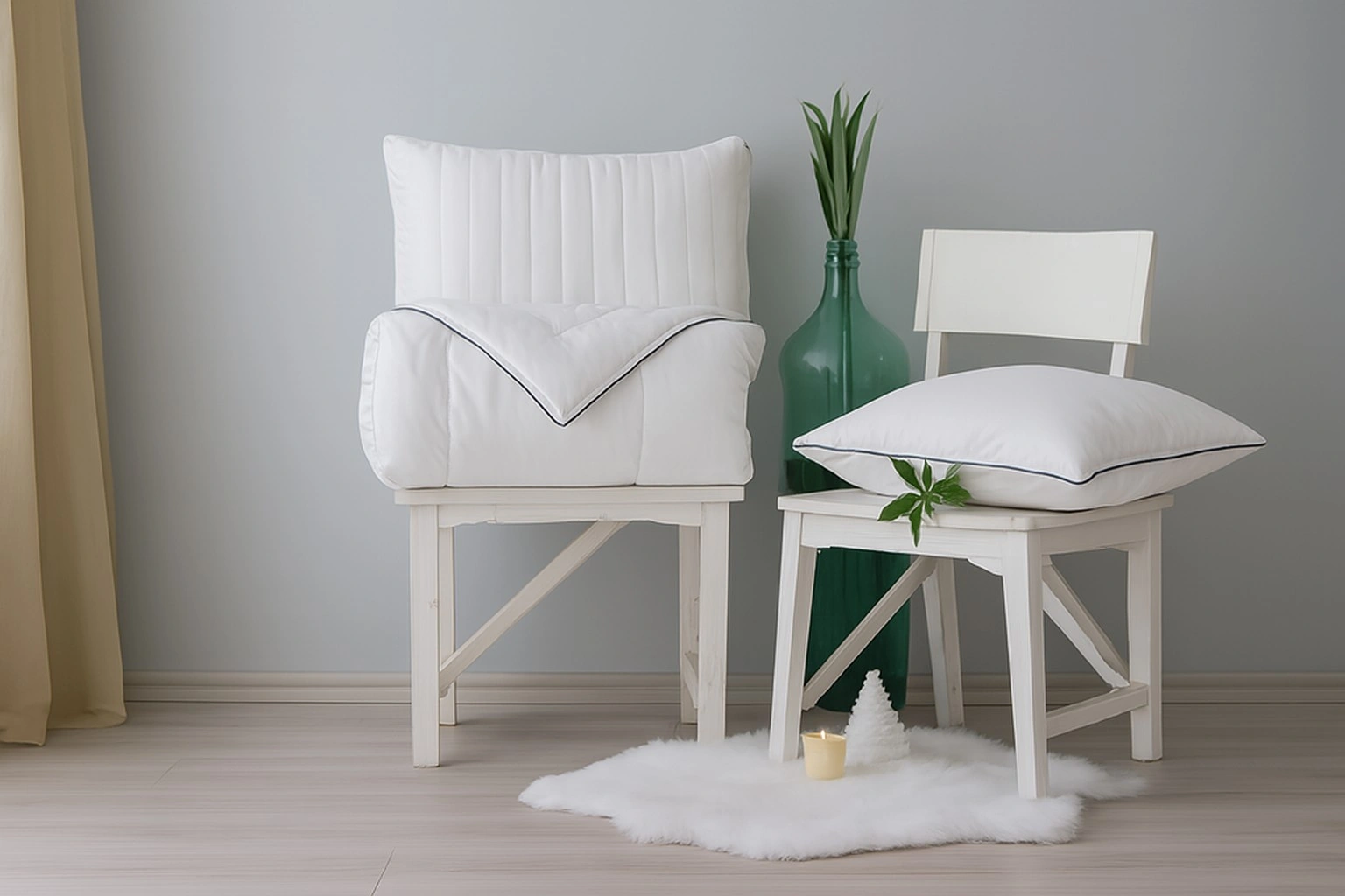 Hobby Bambu Yorgan Tek Kişilik 155x215 Beyaz