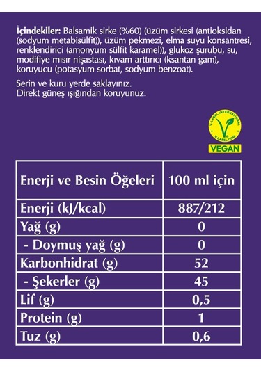 Fersan Balsamik Glaze Sos 300 Gr Pet