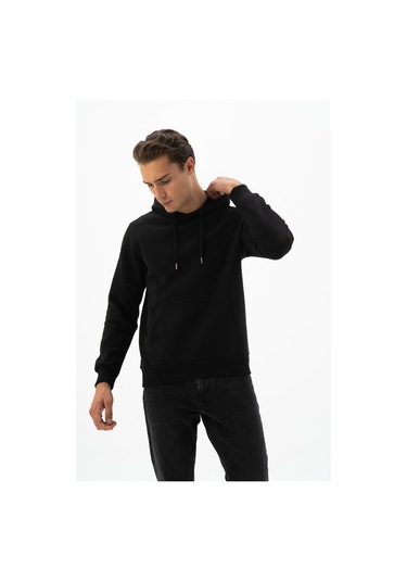 Arma Erkek Kanguru Cepli Kapüşonlu Sweatshirt K24254928801 Siyah Arma Erkek Kanguru Cepli Kapüşonlu Sweatshirt K24254928801 Siyah