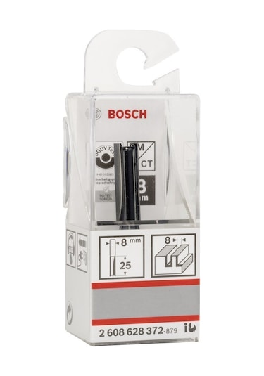 Bosch SDW Çift Oluklu Düz Freze Ucu 8x8x56 MM - 2608628372