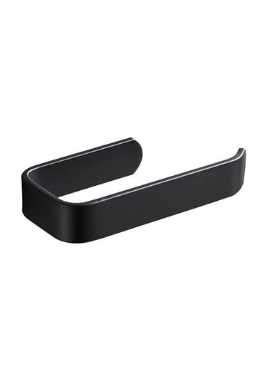 17 Cm Tuvalet Kağıdı Tutucu Doku Raf Duvara Monte Banyo Mutfak Rulo Tutucu Kağıt Doku Raf Kanca Modern Siyah Askı Taşınabilir Tuvalet Kağıdı Sahipleri Ahşap