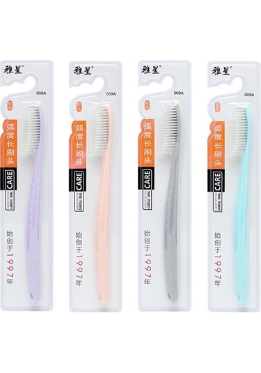 Yetişkin Diş Temizliği İçin Süper Yumuşak Kıllara Sahip 1 Adet Ekstra Uzun Kafa Diş Fırçası