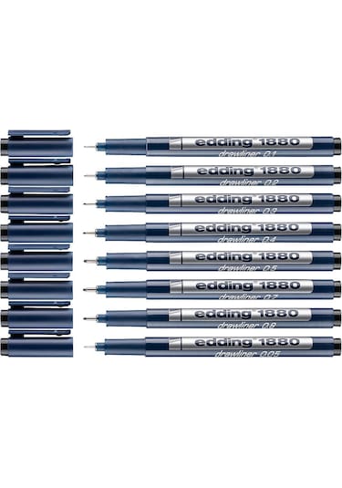 Edding 1880 Teknik Çizim Kalem 8'li Set