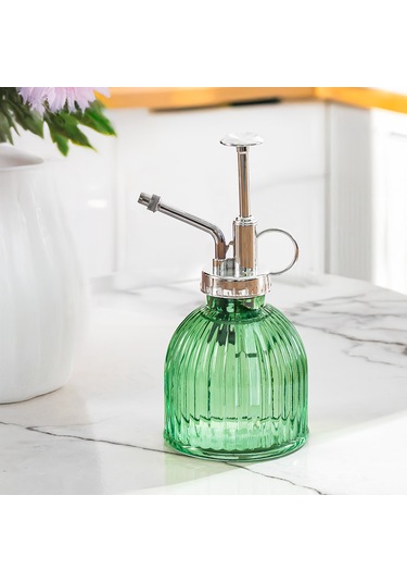 Perotti 15731 Yeşil Vintage Cam Bitki Sulama Şişesi Sprey Şişe