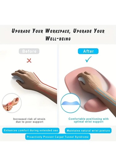 Elmpaly Sarı Sku Jel Bilek Destekli Ergonomik Mouse Pad - Premium Naylon, Kaymaz, Ofis Ve Oyun İçin, Laptop Ve Masaüstü Uyumlu, Kauçuk Taban