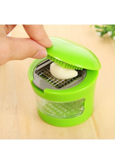 Maoyaya Manuel Sarımsak Presi Kıyıcı, Paslanmaz Çelik, Çok Renkli, Pres Tipi Çok Renkli