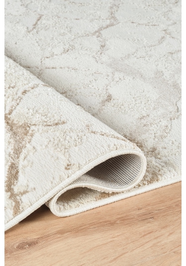 Kaşmir Halı 7/24 Sahara Blanca Bej 160x230 CM Salon Mutfak Halısı Kilim