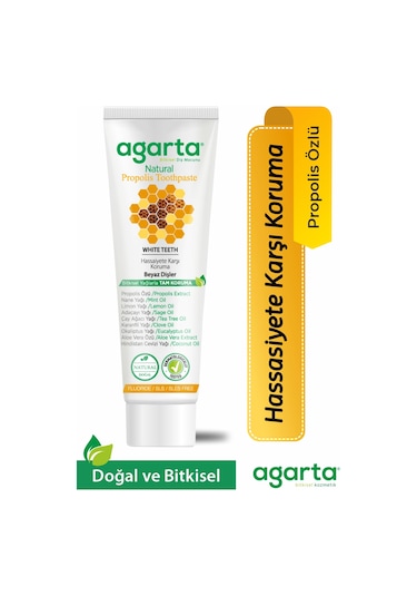Agarta Doğal Propolis Özlü Diş Macunu 100 ML