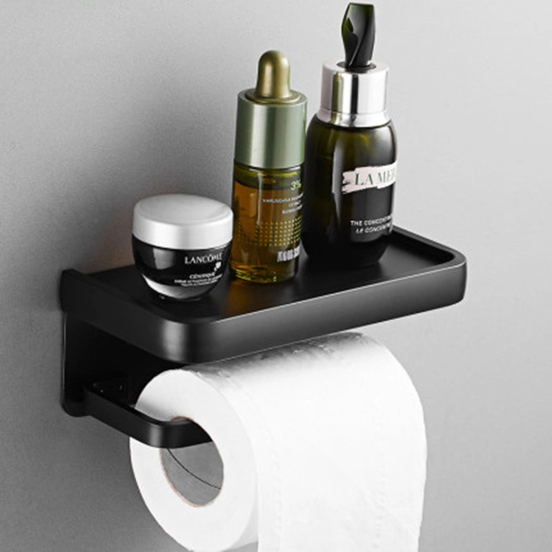 Monyee Alüminyum Banyo Tualet Kağıdı Tutucu, Çift Katlı, Telefon Ve Küçük Eşya Depolama, Dayanıklı, Modern Tasarım Gümüş Diğer