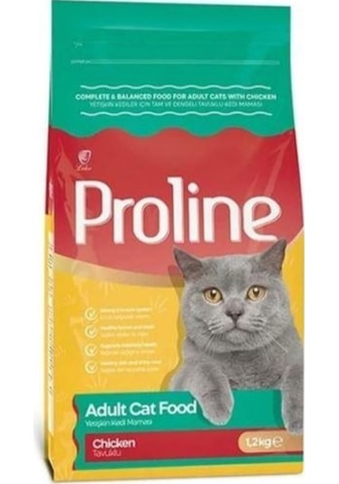 Pro Line Kısırlaştırılımş Tavuklu Yetişkin Kedi Maması 1200 G