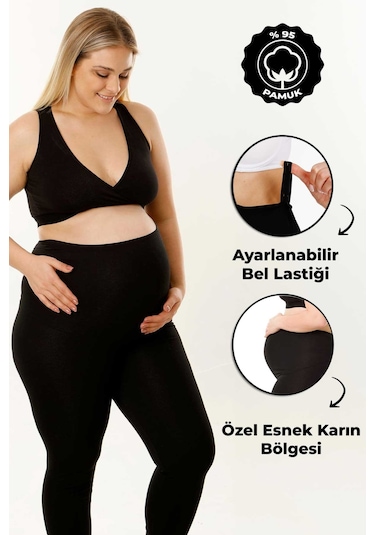 Parlingerie Hamile Taytı Bel Ayarlı Siyah