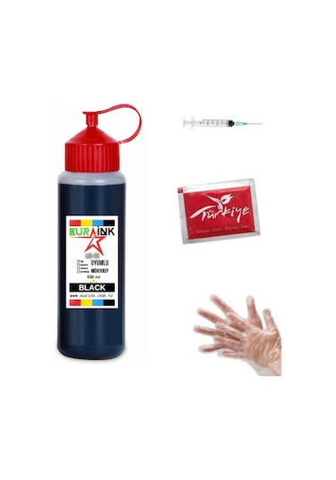 Epson L210 Yazıcı Uyumlu Mürekkep 500 Ml Siyah Dolum Seti