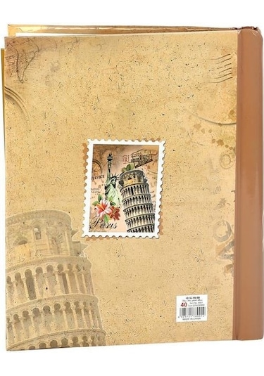 24 x 29 CM 40 Sayfalık Manyetik Yapışkanlı Desenli Fotoğraf Albümü