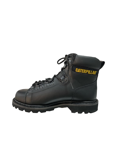 Caterpillar Alaska Black Deri Erkek Bot
