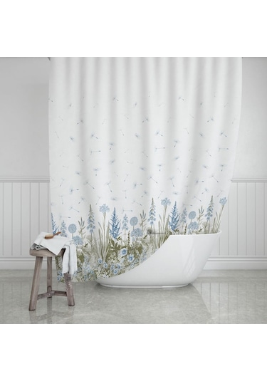 Zethome Evdy Banyo Duş Perdesi 2558 Tek Kanat 1X180X200 Pembe