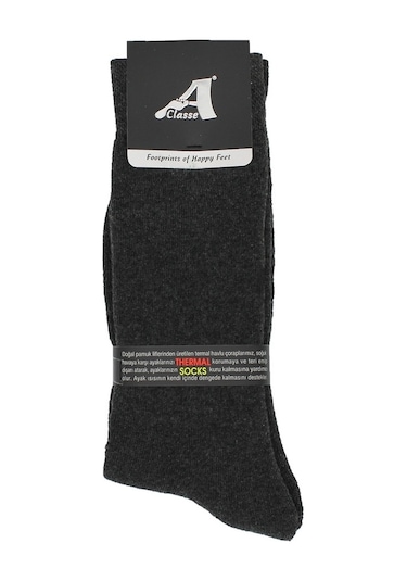 6'Lı Paket Termal/Thermal Havlu Asorti Erkek Çorap Çok Renkli