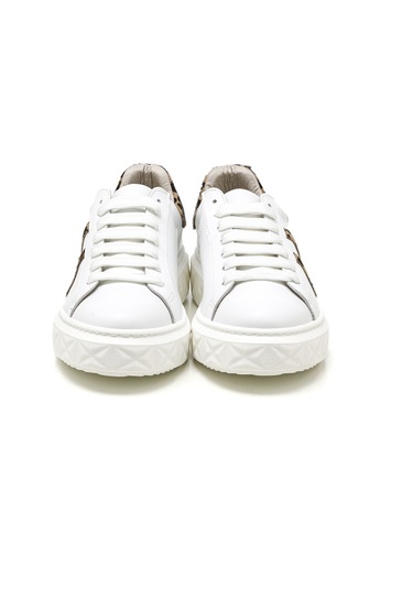 Sneaker Günlük Kadın Mar-25y-209-8825 John May Beyaz-leopar Beyaz