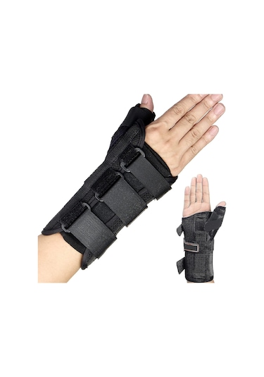 De Quervain Tenosinoviti, Tendinit, Karpal Tünel Sendromu Ve Artrit İçin Bilek Desteği Ve Başparmak Spika Ateli, Sol El İçin Bilek Desteği Başparmak Ateli - Orta