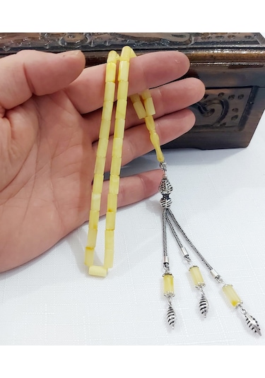 Orjinal Kesme Kaya Damla Kehribar Tesbihölçü:5 X10