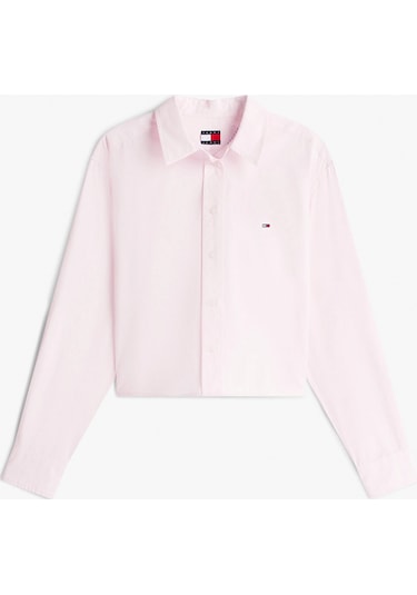 Tommy Hilfiger Tjw Kısa Rahat Kesim Kadın Pembe Gömlek Dw0dw22078tog Pembe