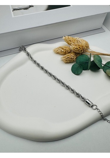 6mm Burgu Bileklik Gümüş Blk 2168 Çok Renkli